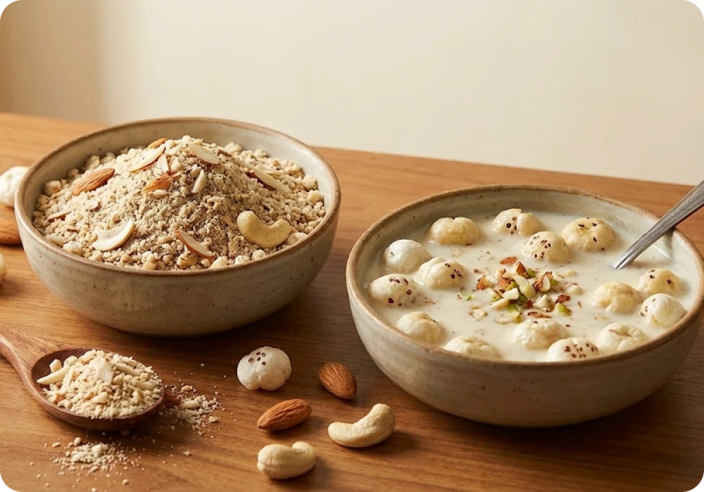 Makhana Kheer Instant Mix - Dry Fruits | 100g | Quick Dessert Mix | Makhana Desserts